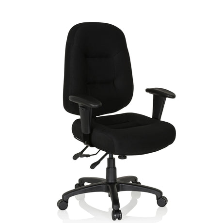 Siège de bureau de qualité professionnelle ZENIT XXL noir avec rembourrage et accoudoirs de hjh OFFICE